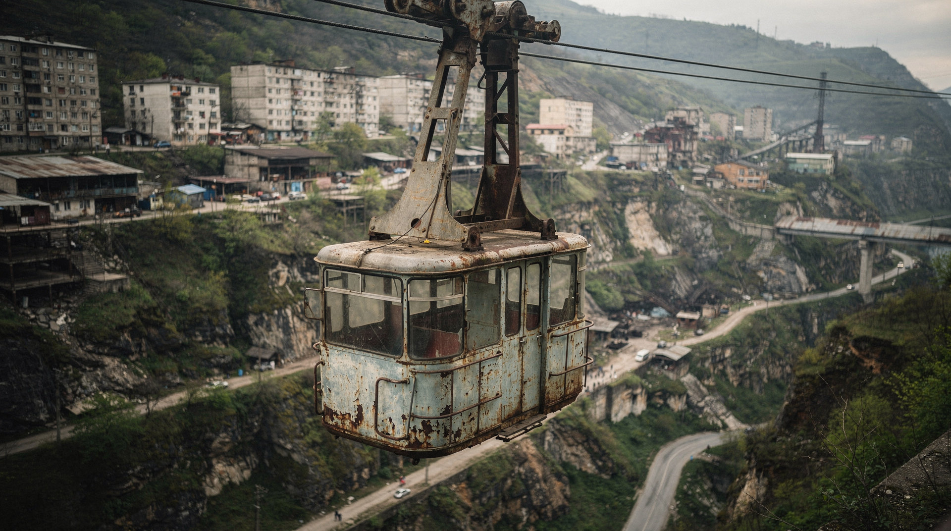 Chiatura cable cars: riding Soviet ghosts above the manganese mines