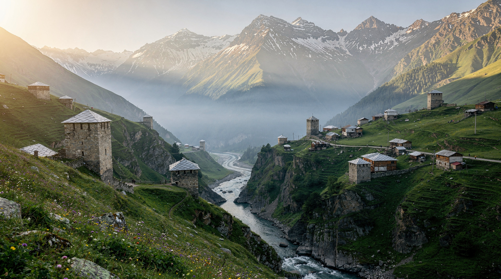 The Svaneti valleys beyond Mestia: Ushguli, Latali, Becho, Mazeri