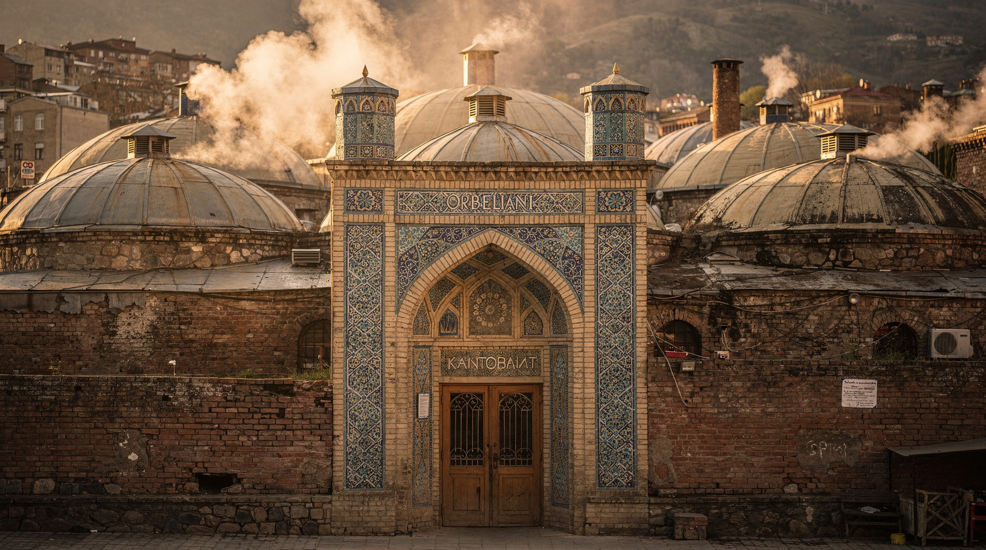 Banos de azufre en Tiflis