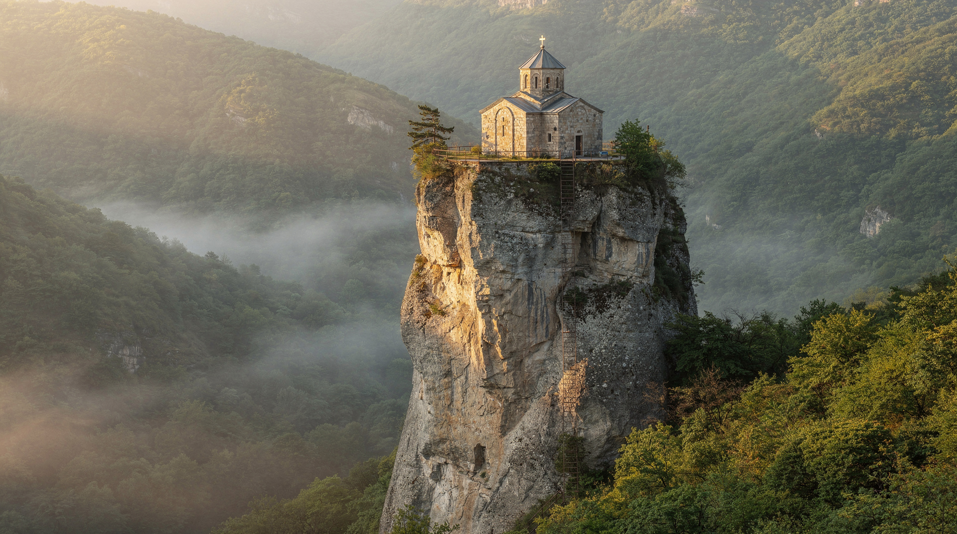 Tbilisi to Chiatura and Katskhi Pillar: Soviet cable cars and a monk on a rock